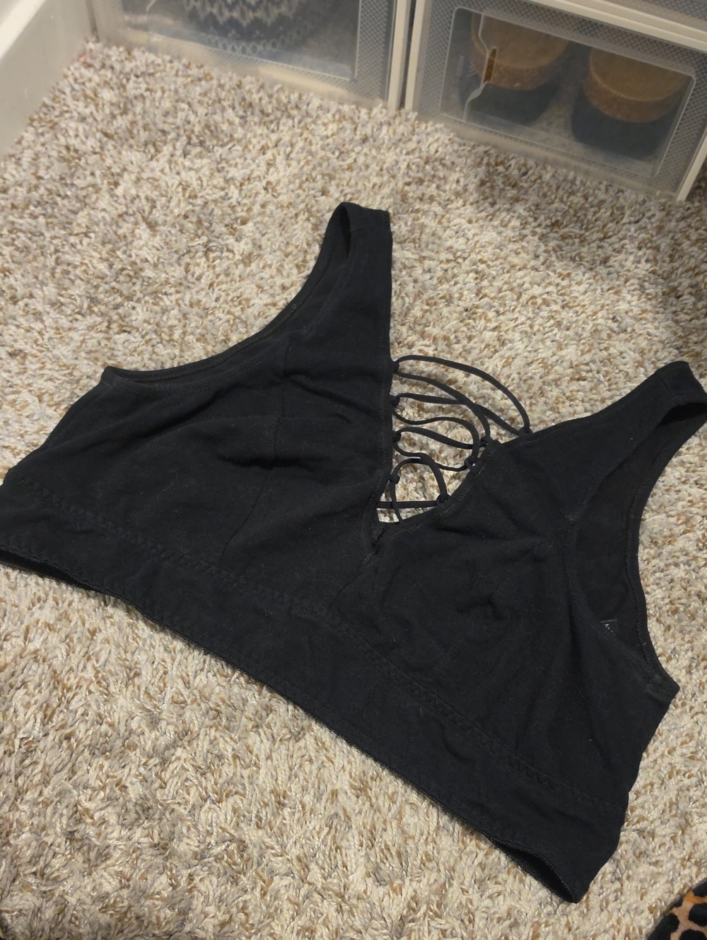 torrid Black Strappy Front Bralette